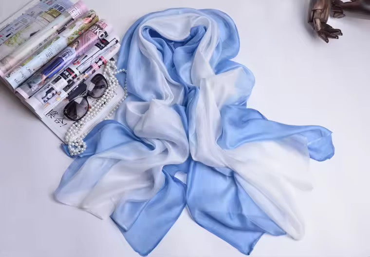 New Women Silk Satin Scarf Luxury Hijab Women Soft Beach Scarves Echarpe Shawl Large Wrap UK