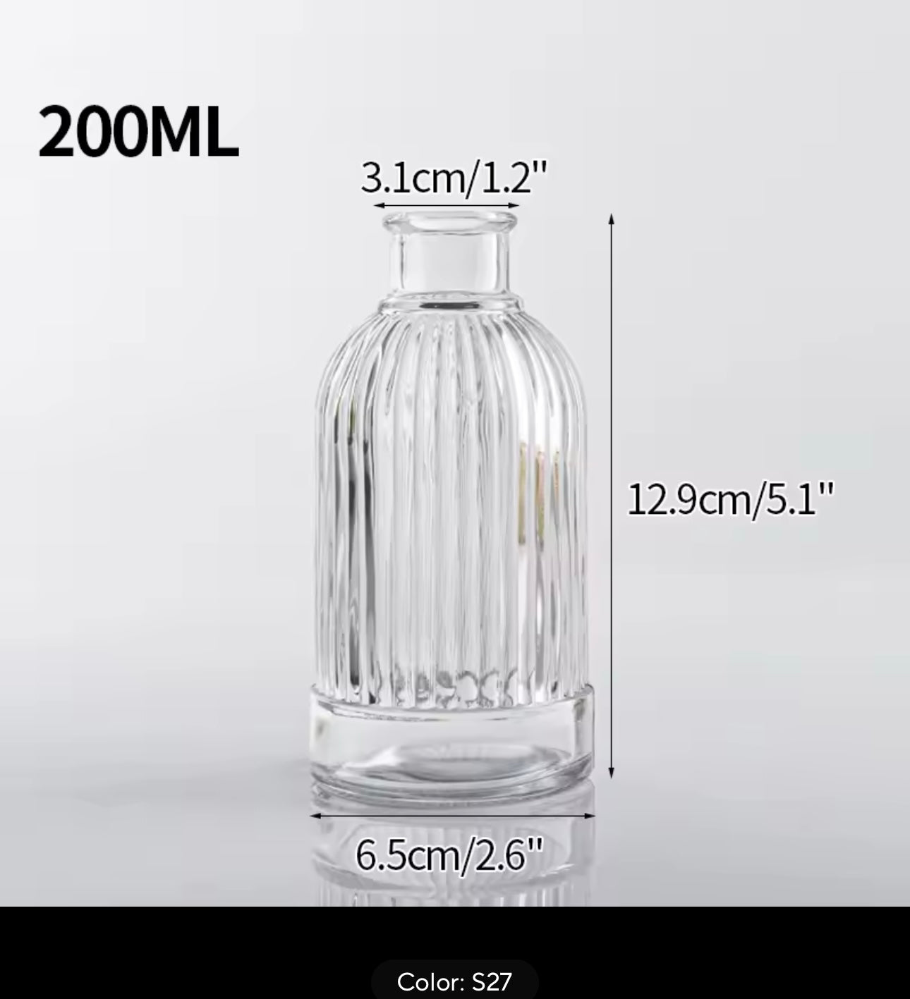 Retro Glass Flower Vase Home Decoration Plant Flowers Bottle Decorative Vase Office Desk Ornament Vase Decoration Home Decor