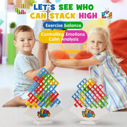 Hot Puzzles Tetra Tower Fun Balance Stacking Building Blocks Board Game for Kid Adult Friends Team Dorm Family Game Night Partie Kids Toys