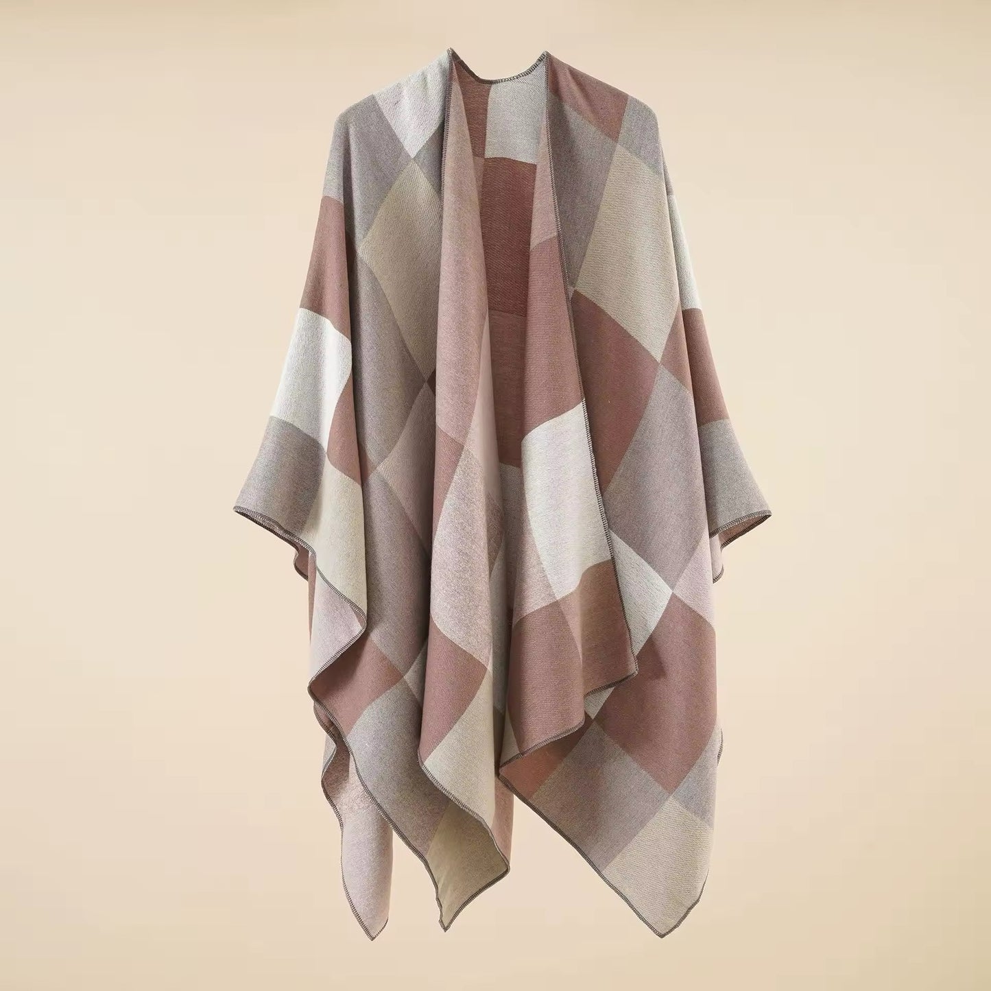 New cashmere pashmina wool scarf split thickened autumn and winter shawl Women cape UK