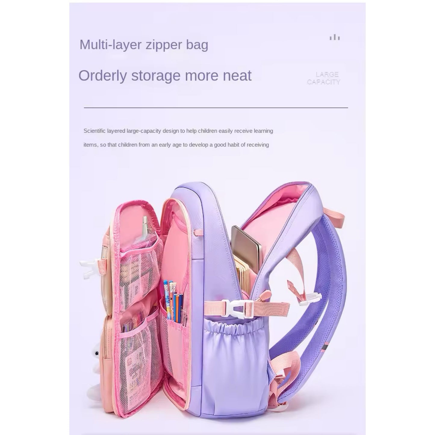 Primary School Girls' Schoolbag Kawaii Lightweight Children's Bag Waterproof Bags Colorful Travel Backpack Mochilas Gifts Kids Accessories