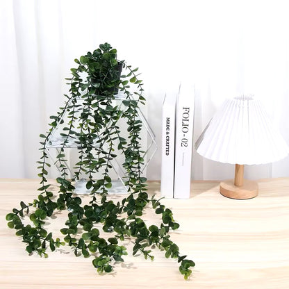 Artificial Hanging Plants with Pot Fake Plants Hanging Vines Shelf Plants Decor Potted Plants for Home Decor Indoor Outdoor Decoration