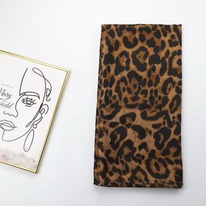 New Winter Scarf Leopard Print Scarf Thickened Warm Cashmere Cheetah Animal Print Scarves Luxury Scarves Fashion Shawl Women Allure UK