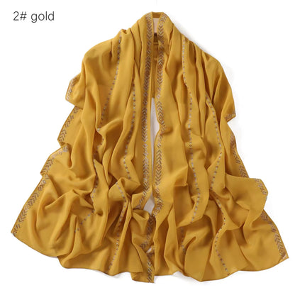 New Women Glimmer Shiny Women Hijab Scarf Muslim Long Scarves Light Weight Soft Turban Shawl Organza Satin Shimmer Scarf UK