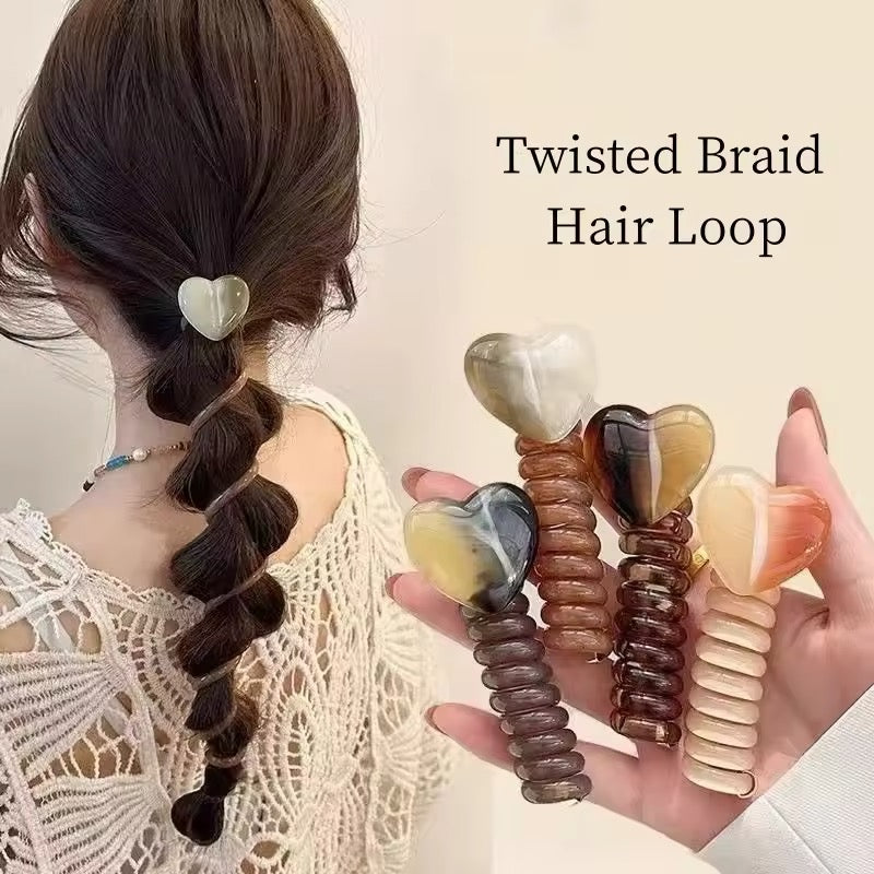 Head Minimalist Bubble Braid Headband High-quality and Caring Phone Line Hair Loop Tied Ponytail Braid Hair Rope Head Accessory