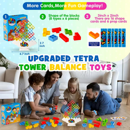 Hot Puzzles Tetra Tower Fun Balance Stacking Building Blocks Board Game for Kid Adult Friends Team Dorm Family Game Night Partie Kids Toys