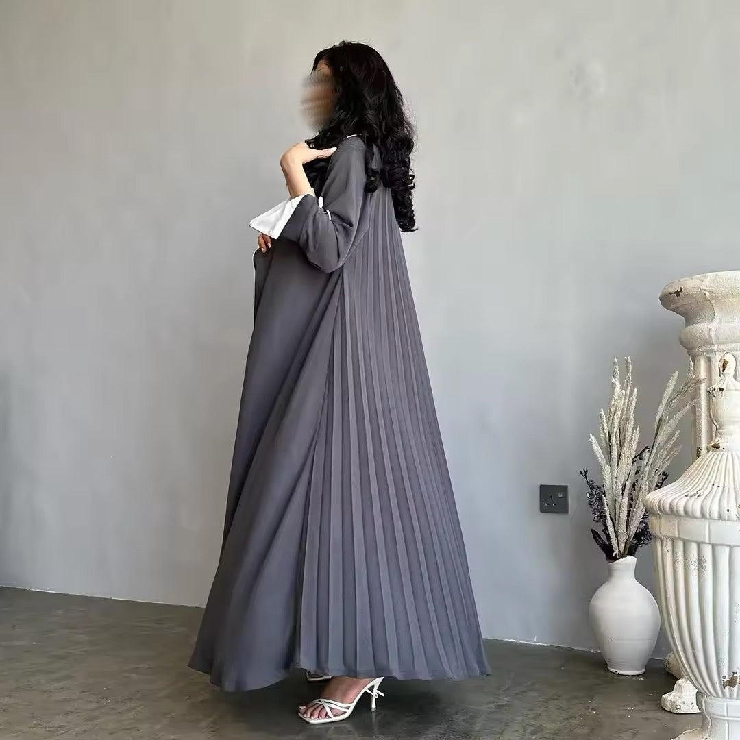 Eid Muslim Abaya for Women Party Dresses Jalabiya pleated abayas Ramadan Morocco Dubai Kaftan Islam Vestidos Arab Long Robe Women Abaya