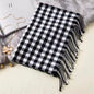 New Women Checked Pattern Cashmere Touch Scarf - Warm Fringe Pashmina Shawl Bufanda UK