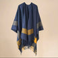 New cashmere pashmina wool scarf split thickened autumn and winter shawl Women cape UK