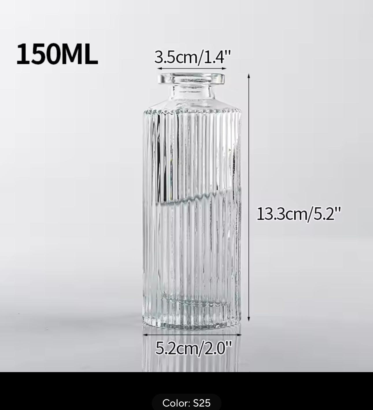 Retro Glass Flower Vase Home Decoration Plant Flowers Bottle Decorative Vase Office Desk Ornament Vase Decoration Home Decor