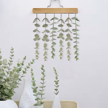 10pcs Artificial Plants Eucalyptus Leaves Green Leaf Branches for Home Garden Wedding Decoration Flowers Bouquet Centerpiece Home Decor