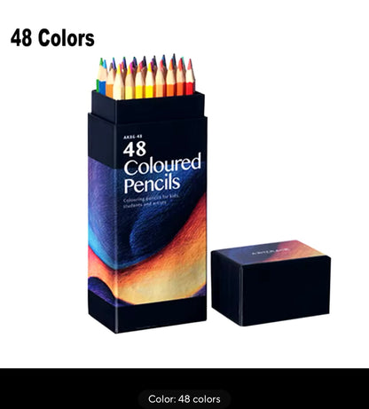 Professional Oil Wood Pencils, Soft Watercolor Pencil for School Draw Sketch, Art Supplies, 12,24,48,72,120,160 Colours Kids Accessories