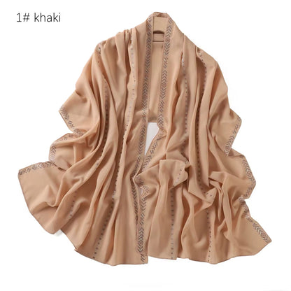 New Women Glimmer Shiny Women Hijab Scarf Muslim Long Scarves Light Weight Soft Turban Shawl Organza Satin Shimmer Scarf UK