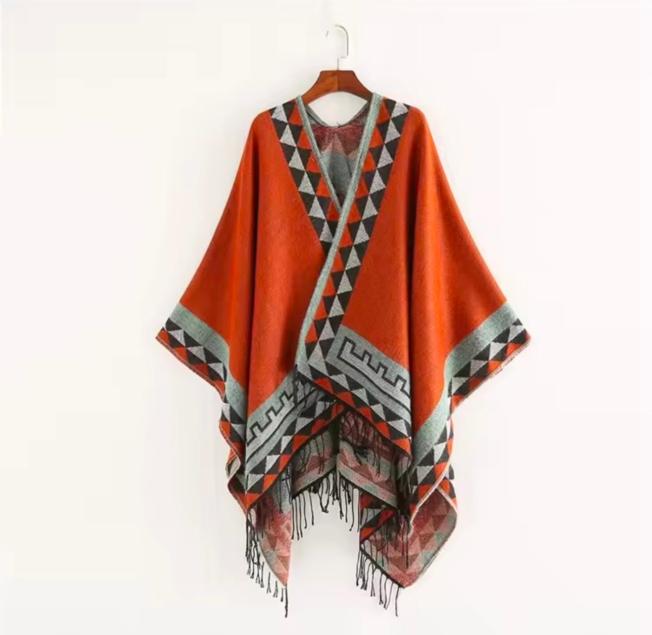 New cashmere pashmina wool scarf split thickened autumn and winter shawl Women cape UK