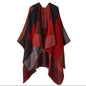 New cashmere pashmina wool scarf split thickened autumn and winter shawl Women cape UK