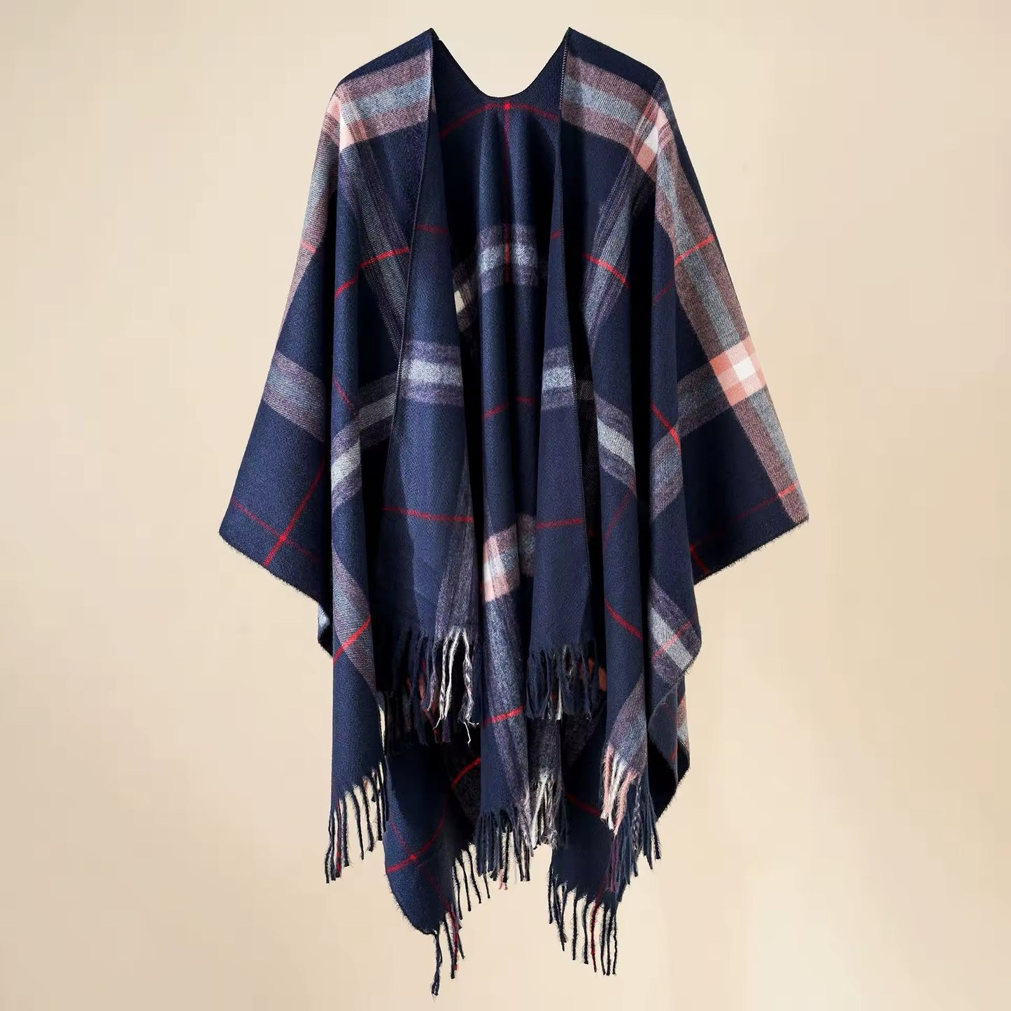 New cashmere pashmina wool scarf split thickened autumn and winter shawl Women cape UK