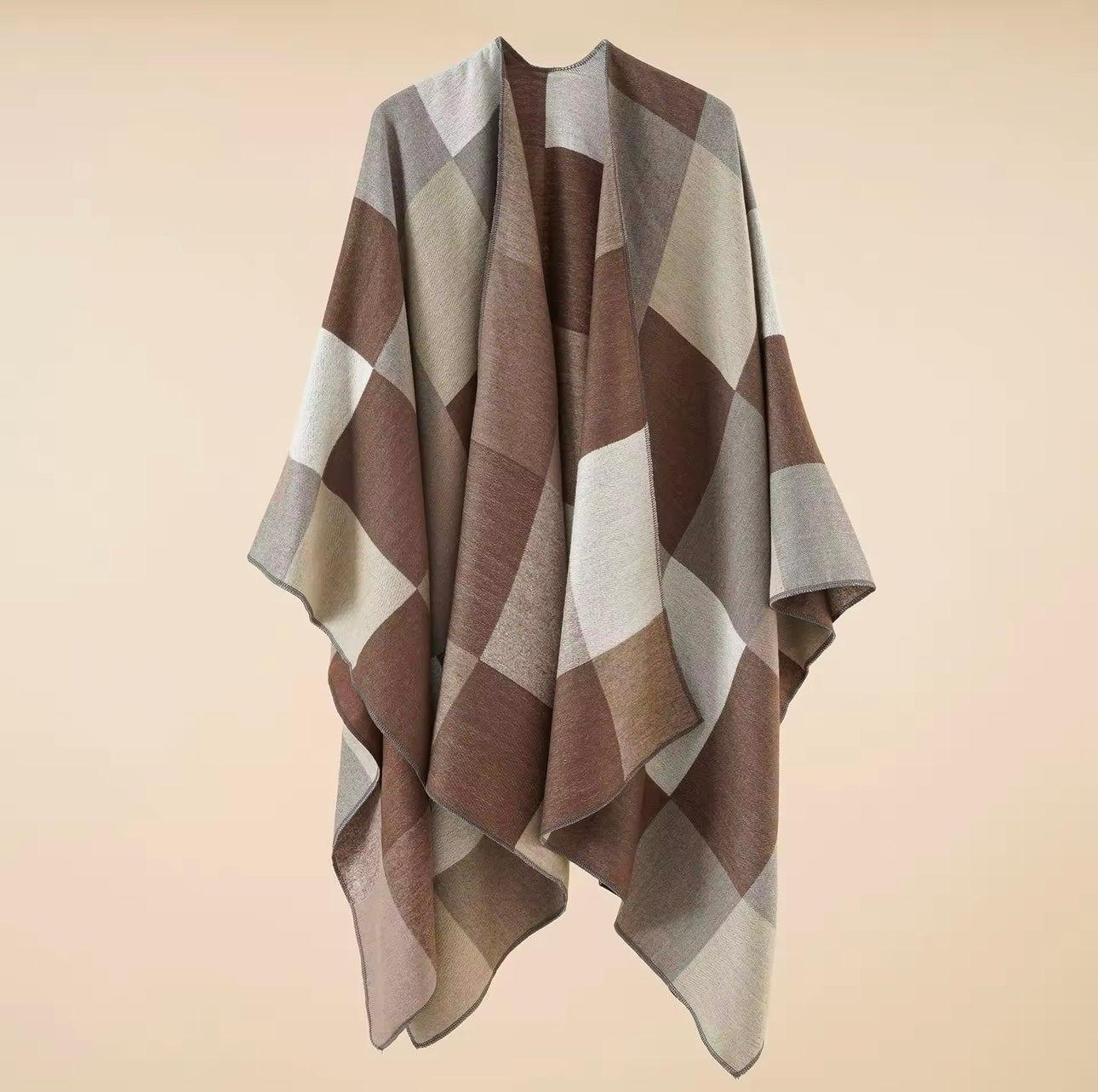 New cashmere pashmina wool scarf split thickened autumn and winter shawl Women cape UK