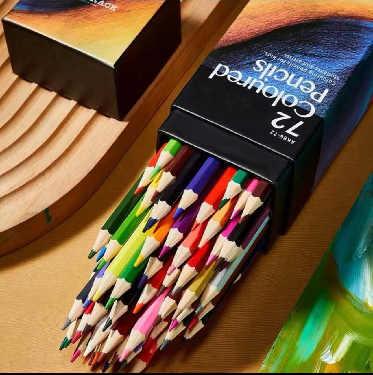 Professional Oil Wood Pencils, Soft Watercolor Pencil for School Draw Sketch, Art Supplies, 12,24,48,72,120,160 Colours Kids Accessories