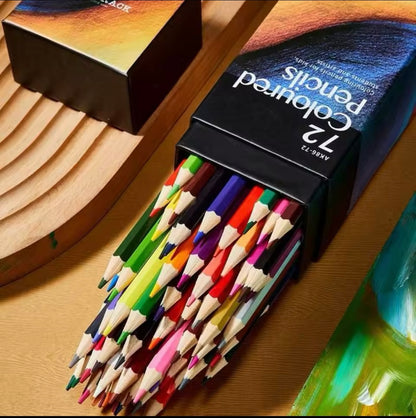 Professional Oil Wood Pencils, Soft Watercolor Pencil for School Draw Sketch, Art Supplies, 12,24,48,72,120,160 Colours Kids Accessories