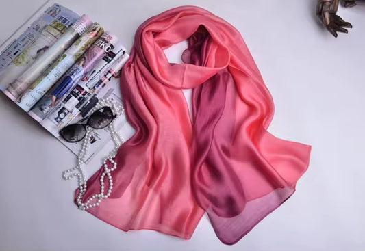 New Women Silk Satin Scarf Luxury Hijab Women Soft Beach Scarves Echarpe Shawl Large Wrap UK