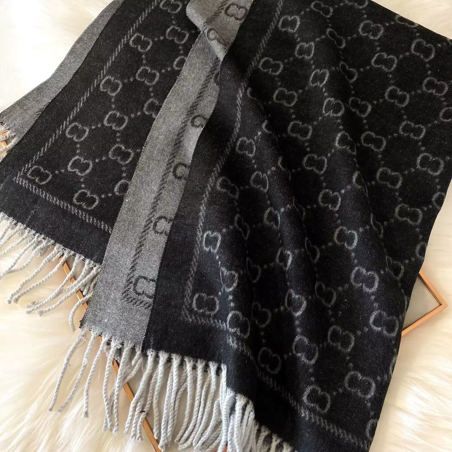 New Women Luxurious Cashmere Touch Scarf - Warm Fringe Pashmina Shawl Bufanda UK