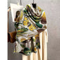 New Luxury Women Floral Double Sided Cashmere Touch Scarf - Warm Fringe Pashmina Shawl Bufanda UK