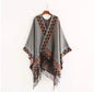 New cashmere pashmina wool scarf split thickened autumn and winter shawl Women cape UK