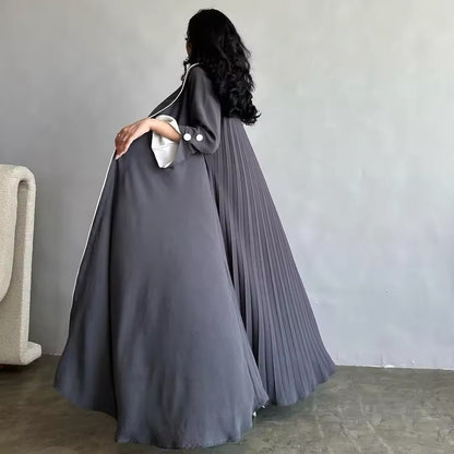 Eid Muslim Abaya for Women Party Dresses Jalabiya pleated abayas Ramadan Morocco Dubai Kaftan Islam Vestidos Arab Long Robe Women Abaya