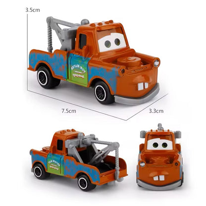 7PCS/Set Disney Pixar Car 3 Lightning m/c/Queen Jackson Storm Mack Truck 1:55 Diecast Metal Car Model Kids Toys Boy Christmas Gift