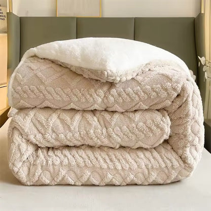 New Super Thick Winter Warm Blanket for Bed Artificial Lamb Cashmere Weighted Blankets Soft Comfortable Warmth Quilt Comforter Home Beddings