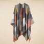 New cashmere pashmina wool scarf split thickened autumn and winter shawl Women cape UK