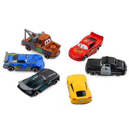 7PCS/Set Disney Pixar Car 3 Lightning m/c/Queen Jackson Storm Mack Truck 1:55 Diecast Metal Car Model Kids Toys Boy Christmas Gift