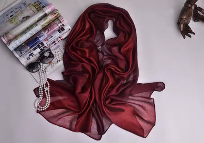 New Women Silk Satin Scarf Luxury Hijab Women Soft Beach Scarves Echarpe Shawl Large Wrap UK