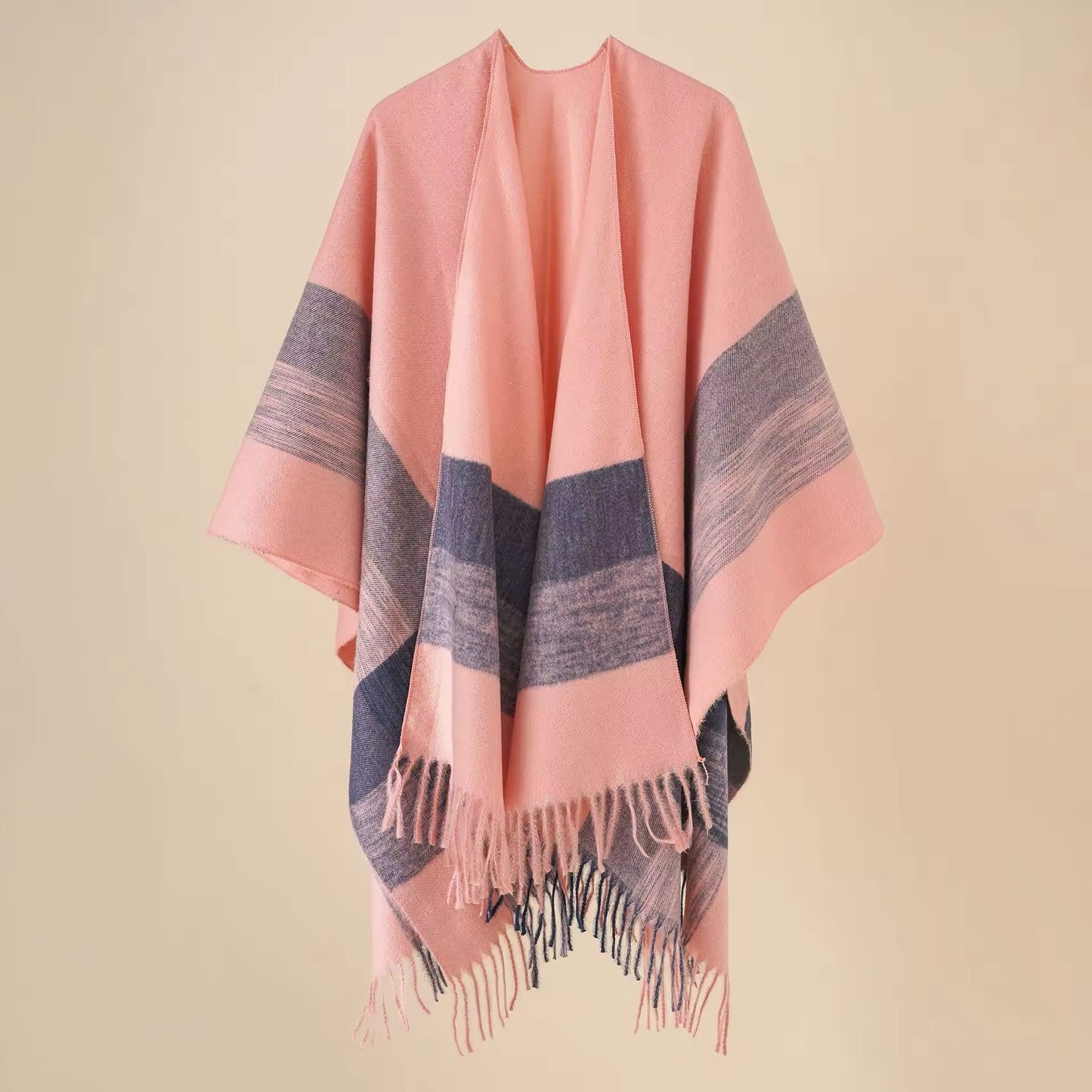 New cashmere pashmina wool scarf split thickened autumn and winter shawl Women cape UK