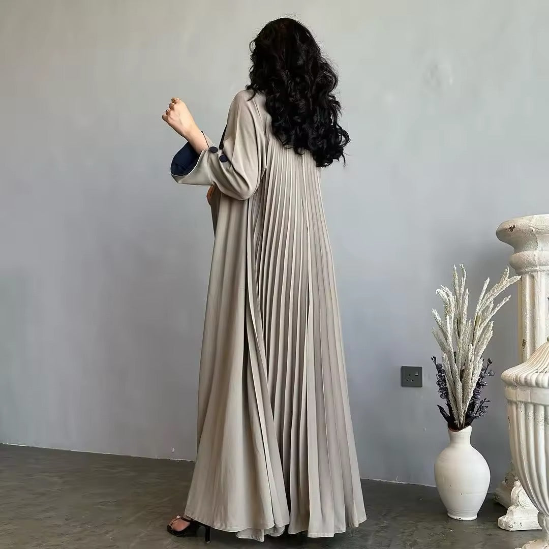 Eid Muslim Abaya for Women Party Dresses Jalabiya pleated abayas Ramadan Morocco Dubai Kaftan Islam Vestidos Arab Long Robe Women Abaya