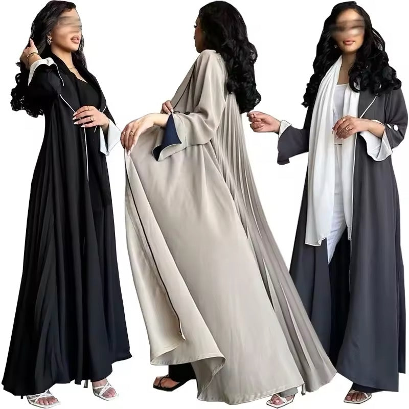 Eid Muslim Abaya for Women Party Dresses Jalabiya pleated abayas Ramadan Morocco Dubai Kaftan Islam Vestidos Arab Long Robe Women Abaya