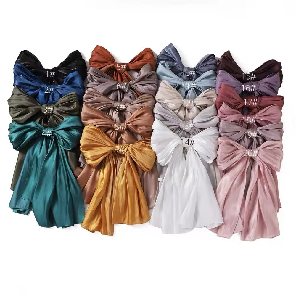 New Women Glimmer Shiny Women Hijab Scarf Muslim Long Scarves Light Weight Soft Turban Shawl Organza Satin Shimmer Scarf UK