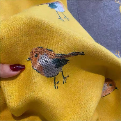 New Scarf Bird Print Scarf Thickened Animal Print Warm Cashmere Double Sided Scarves Luxury Pashmina Viscose Wool Fashion Shawl Women Allure UK