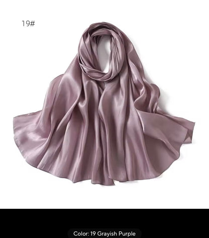 New Women Glimmer Shiny Women Hijab Scarf Muslim Long Scarves Light Weight Soft Turban Shawl Organza Satin Shimmer Scarf UK