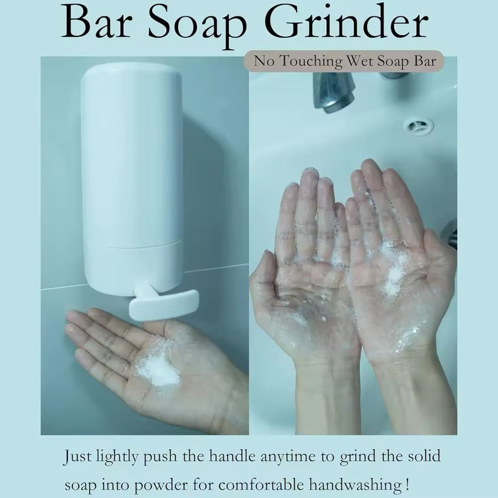 Grinding Soapy Box Leakproof Soapy Bar Crusher Holder For Hand Washing Refillable Soapy Bar Grinder Container For Kitchen Toilet Home Refined Restroom