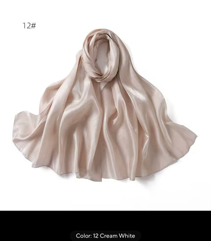 New Women Glimmer Shiny Women Hijab Scarf Muslim Long Scarves Light Weight Soft Turban Shawl Organza Satin Shimmer Scarf UK