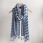 New Women Checked Pattern Cashmere Touch Scarf - Warm Fringe Pashmina Shawl Bufanda UK