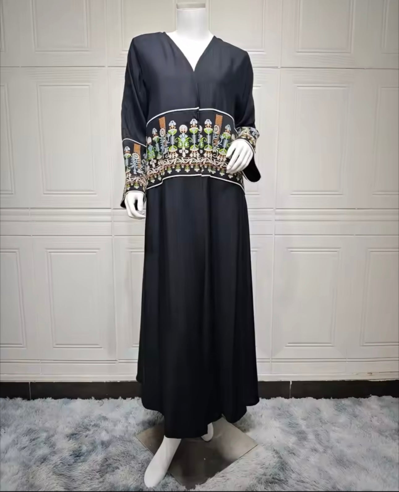 Eid Muslim Women Party Long abaya Jalabiya Embroidery Robe Ramadan Morocco Dubai Arab Kaftan Islam Modest Cardigan Vestidos Women Abaya