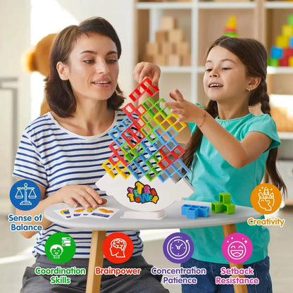 Hot Puzzles Tetra Tower Fun Balance Stacking Building Blocks Board Game for Kid Adult Friends Team Dorm Family Game Night Partie Kids Toys