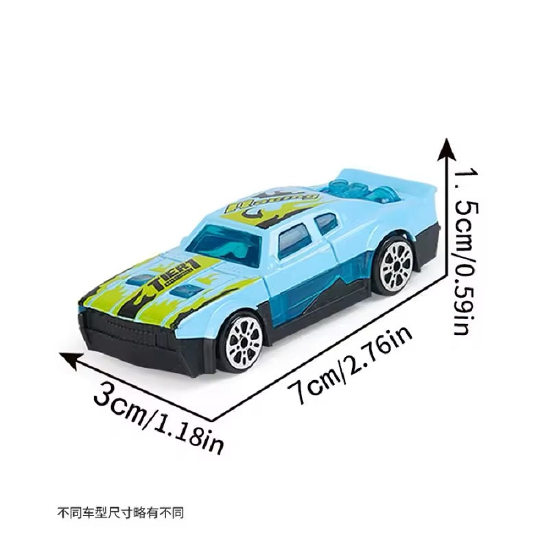 Ejection Alloy glide race car Toy Car Random car model Delicate track Children's Gift Gift Set Boy's birthday gift Kids Toys