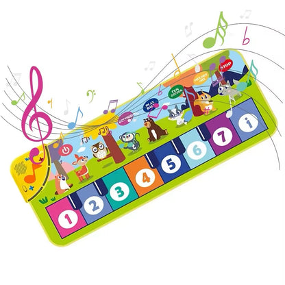 Piano Mat for Kids Toys Toddlers Floor Keyboard Dance Mat Baby Fitness Play Animal Music Blanket Instrument Toys Girl Boy Gift