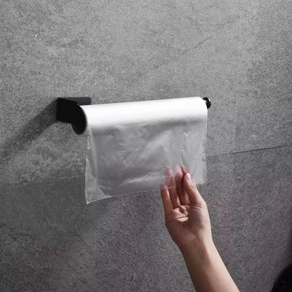 Adhesive Paper Towel Holder Toilet Roll Paper Holder Bathroom Punch-Free Roll Paper Holder Home Refined Restroom