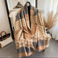 New Women Luxurious Cashmere Touch Scarf - Warm Fringe Pashmina Shawl Bufanda UK