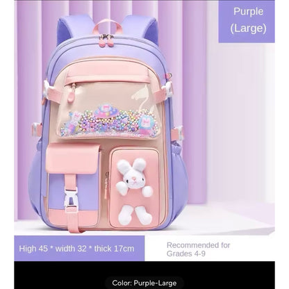 Primary School Girls' Schoolbag Kawaii Lightweight Children's Bag Waterproof Bags Colorful Travel Backpack Mochilas Gifts Kids Accessories