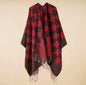 New cashmere pashmina wool scarf split thickened autumn and winter shawl Women cape UK